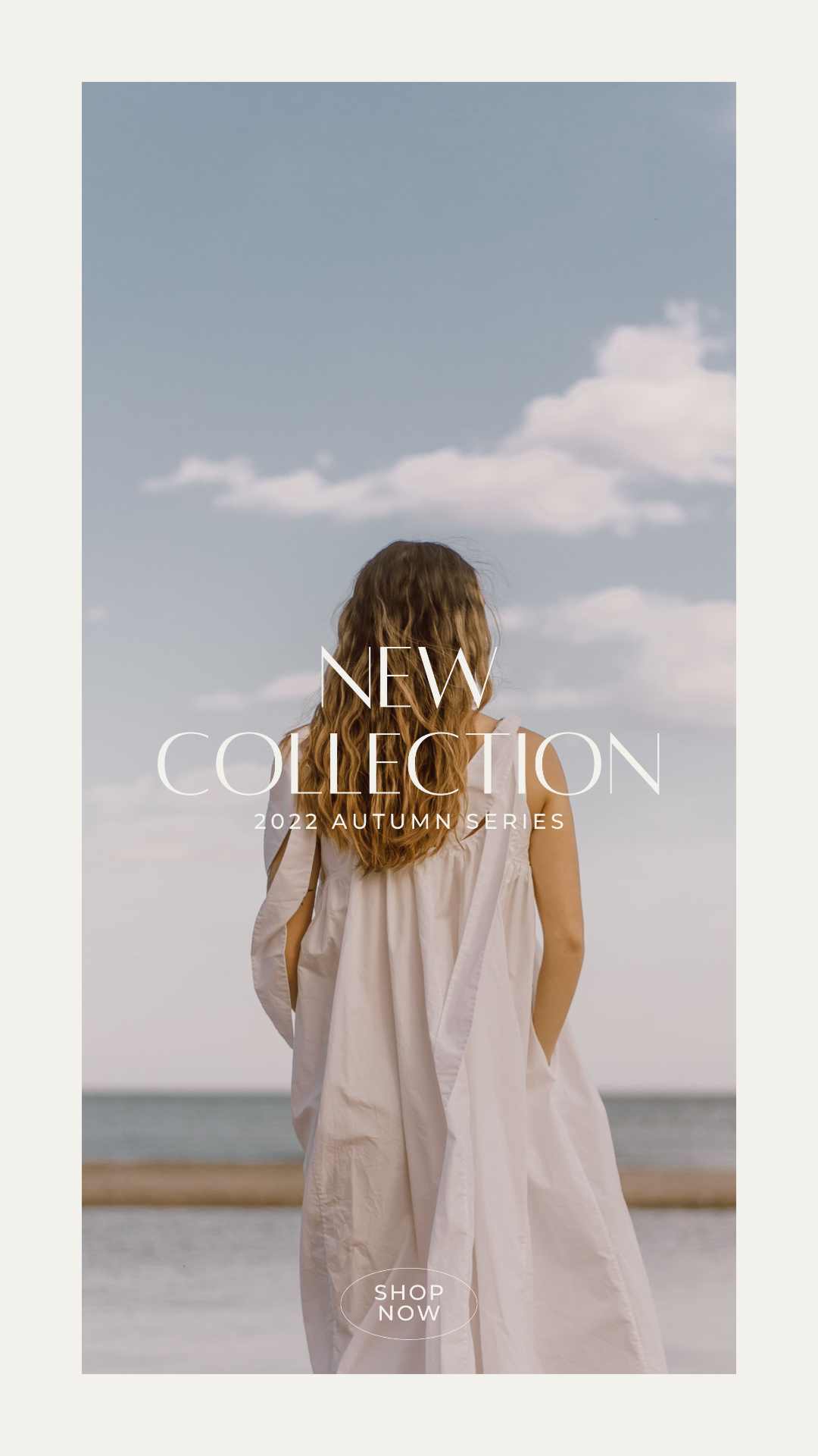 Autumn fashion campaign creative - new collection editorial social post